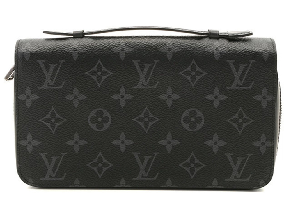 LOUIS VUITTON Wallet Zippy Monogram Eclipse Black